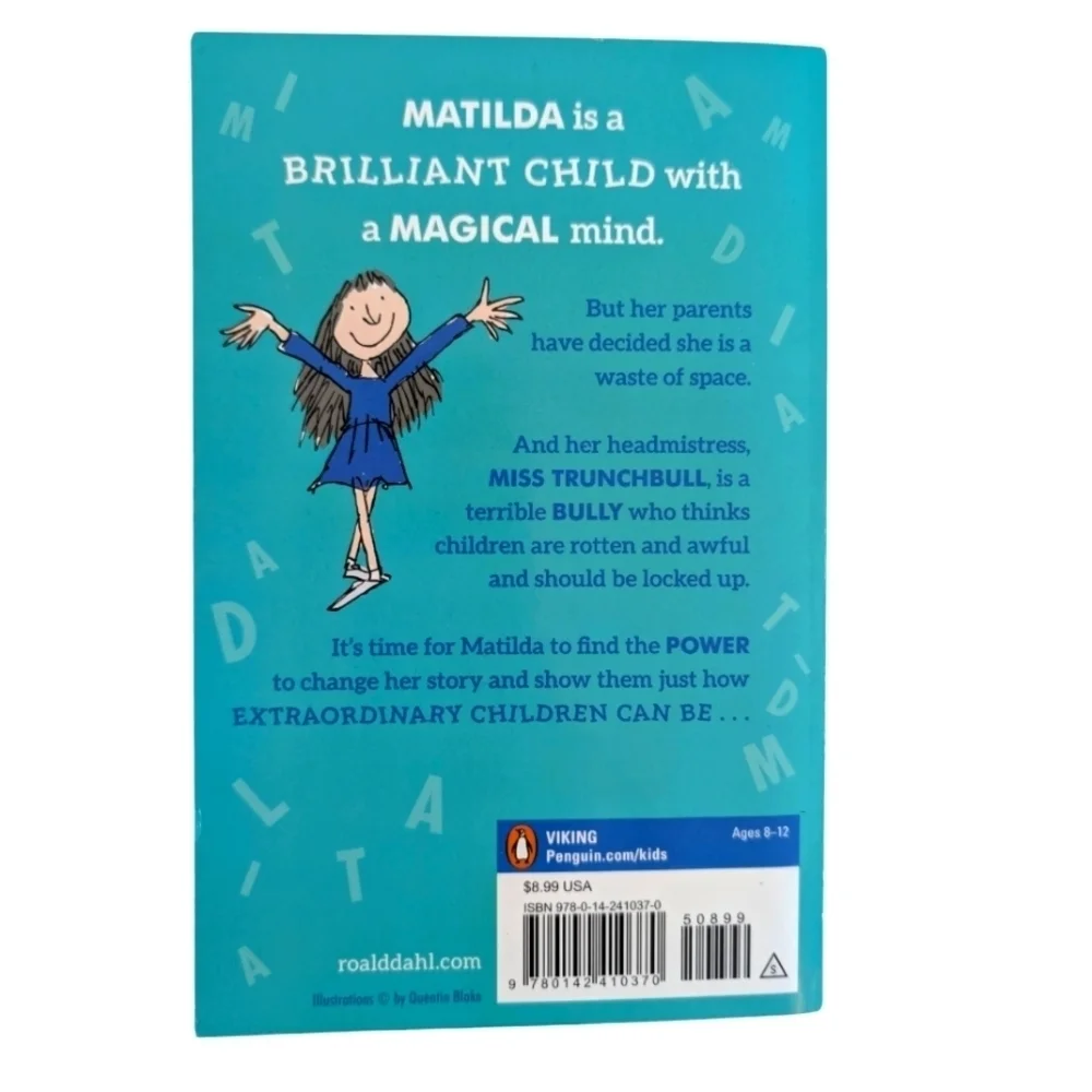 NWT Matilda Paperback Book Illustrated  August 16 2007 Age 6-10 Years Old